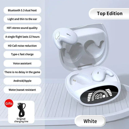 Wireless Sports Bluetooth Headphones Highend Tws Dual Ear Sleep In Ear Md528 Mini Painless Call Noise Cancelling Thin Headphones
