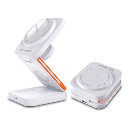 Wireless Charger Foldable Triple WIRELESS CHARGER MAGNET Multifunction 3 in 1 Wireless Charger