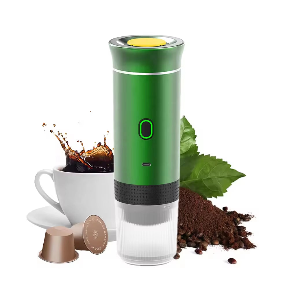 New Generation 12V/220V Electric Travel Customize Outdoor Portable Espresso Coffee Maker Pod Mini Capsule Ground Coffee Machine